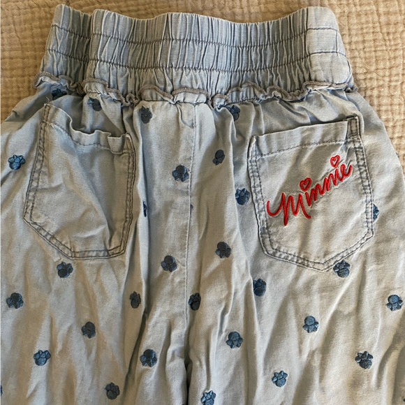 Disney Minnie Embroidered Wide Leg Pants - Picture 1 of 5